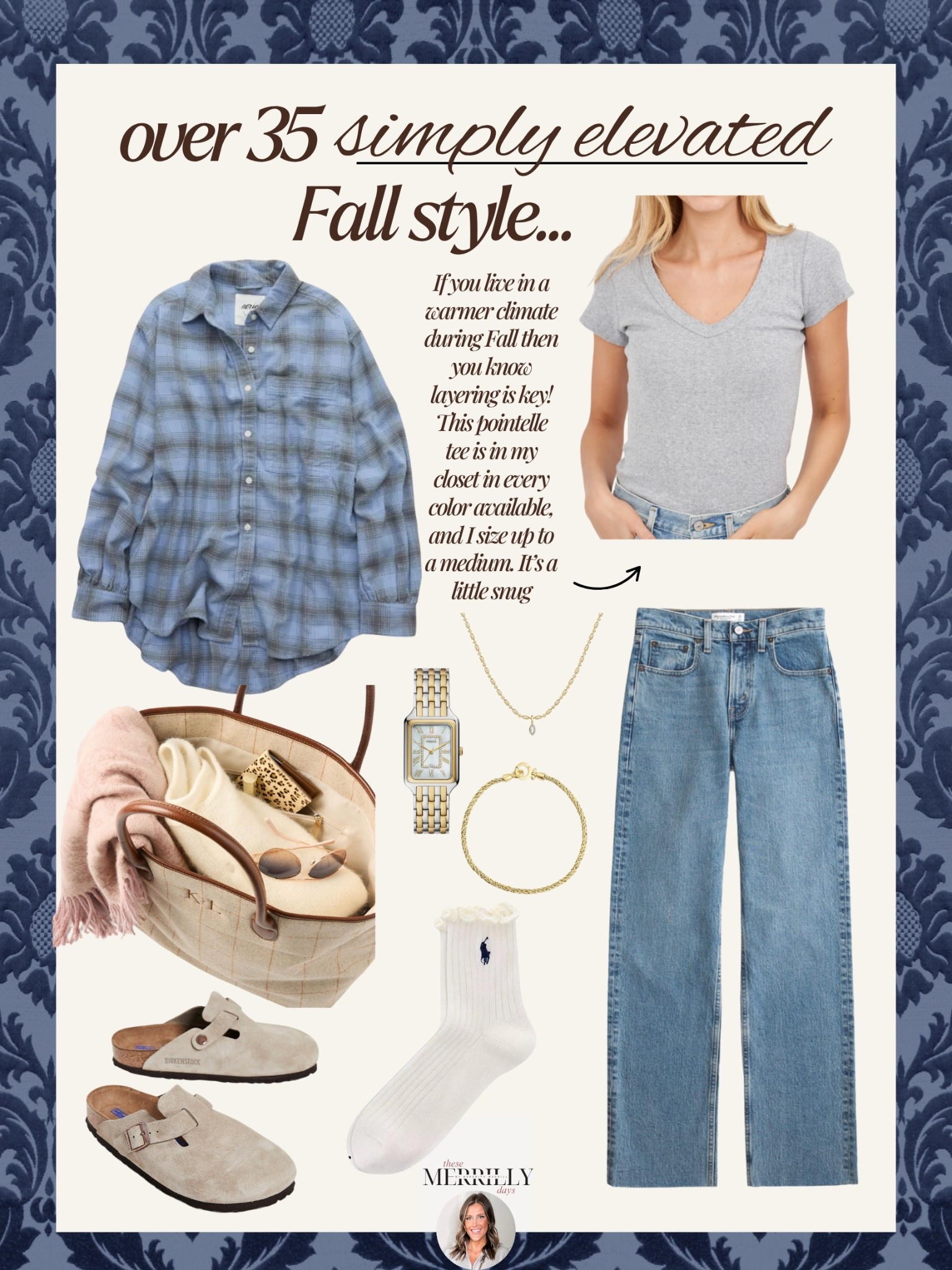 Love this light blue flannel shirt and the grey pointelle tee is a must if you want to elevate the everyday basic tee we all love. I size up one in the grey tee to a medium 

#LTKStyleTip #LTKFindsUnder50 #LTKShoeCrush