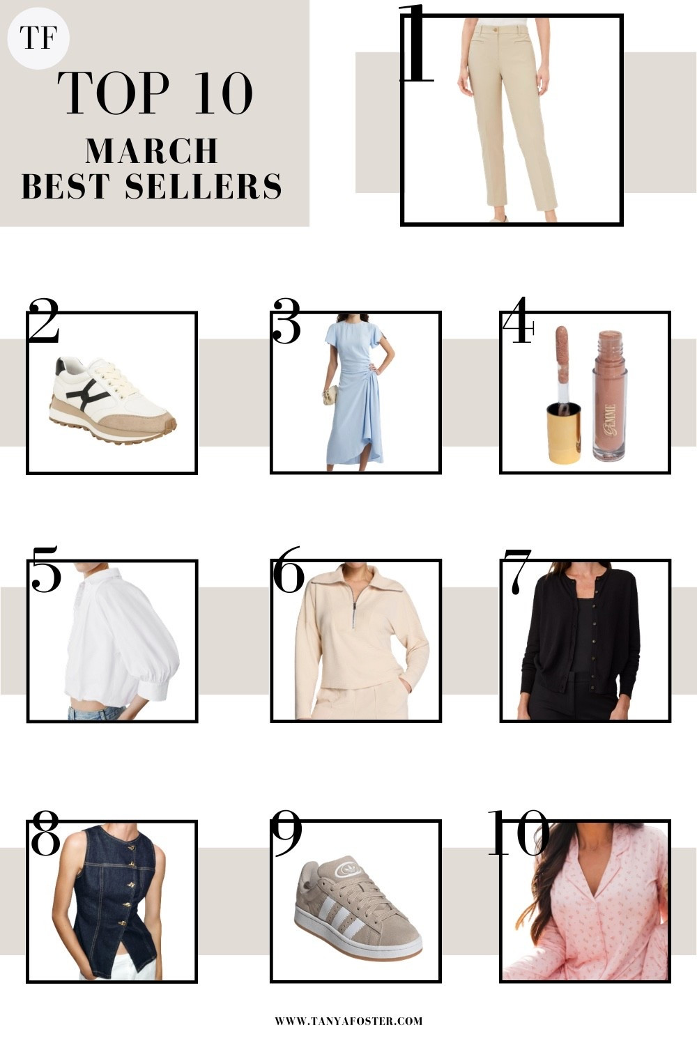 Top 10 March best sellers! 

#LTKootd #LTKSeasonal #LTKBeauty