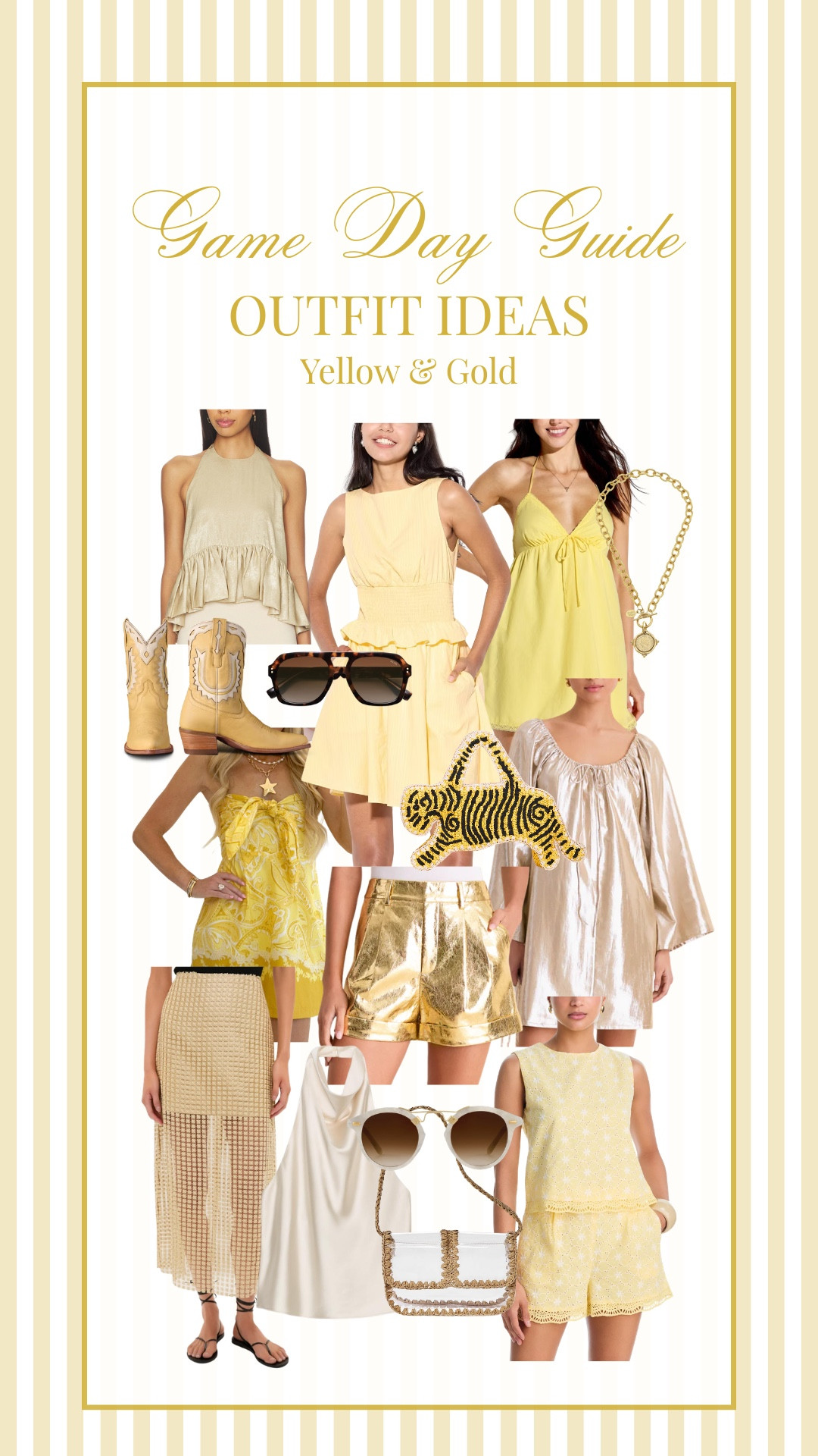Yellow Football Game Day outfit ideas!

Game day outfit // football game outfits