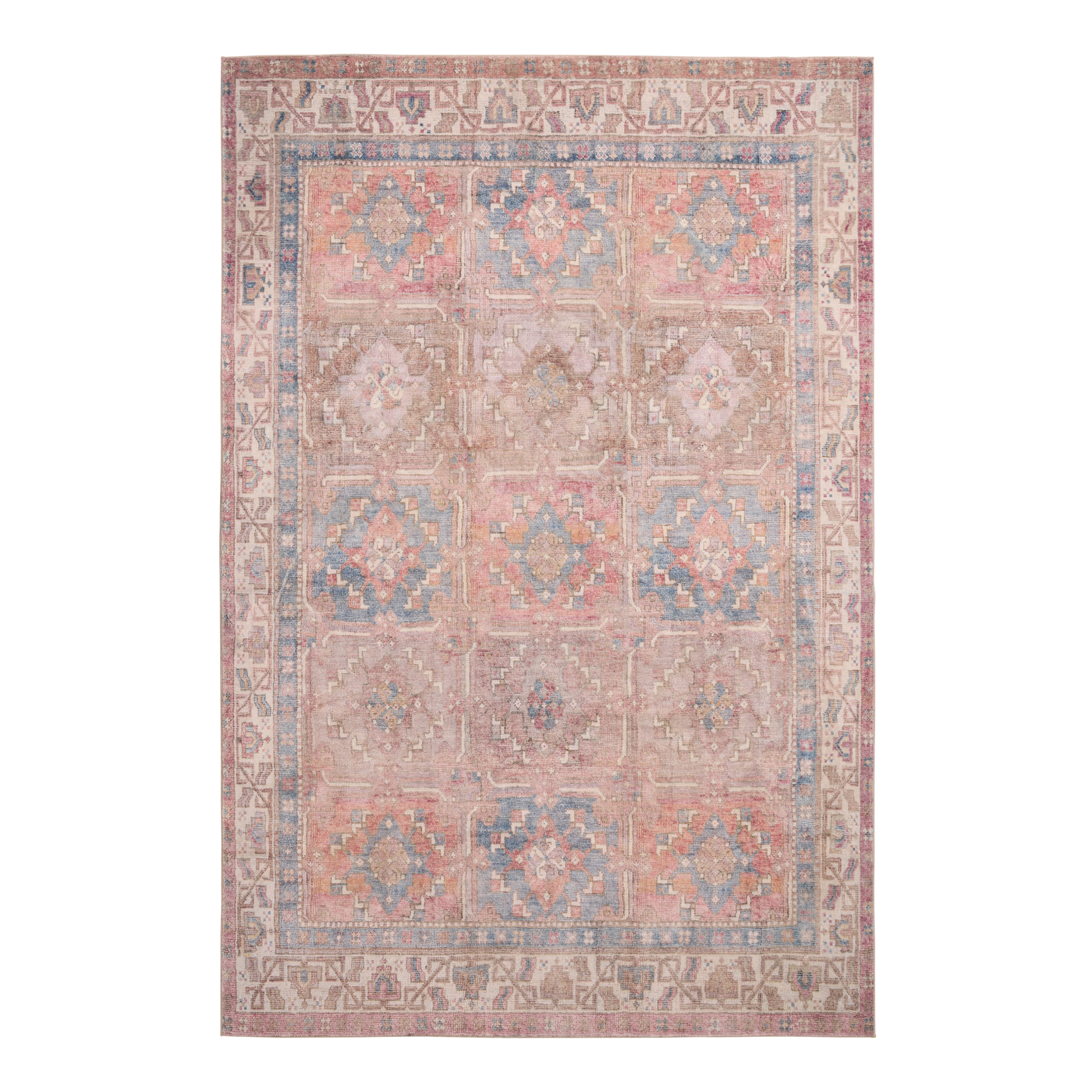 Tangier Multicolor Geo Tapestry Moroccan Style Area Rug | World Market