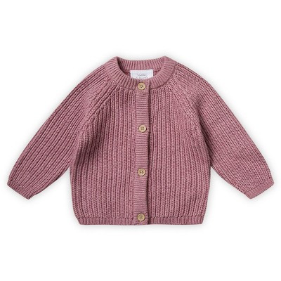 Stellou & Friends 100% Cotton Chunky Ribbed Knitted Cardigan for Boys & Girls Ages 0-6 Years | Target