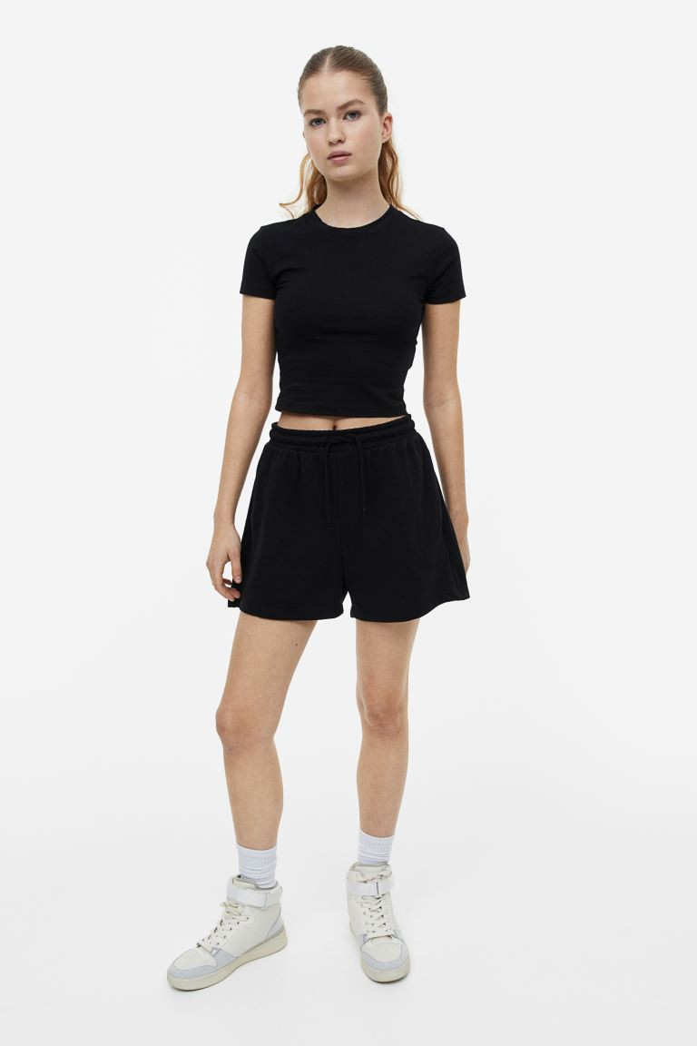 Sweatshorts - Black - Ladies | H&M US | H&M (US + CA)