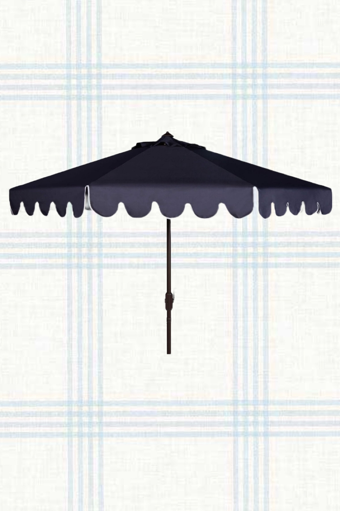 Blue and white scallop patio umbrella 

#LTKSeasonal #LTKFamily #LTKStyleTip