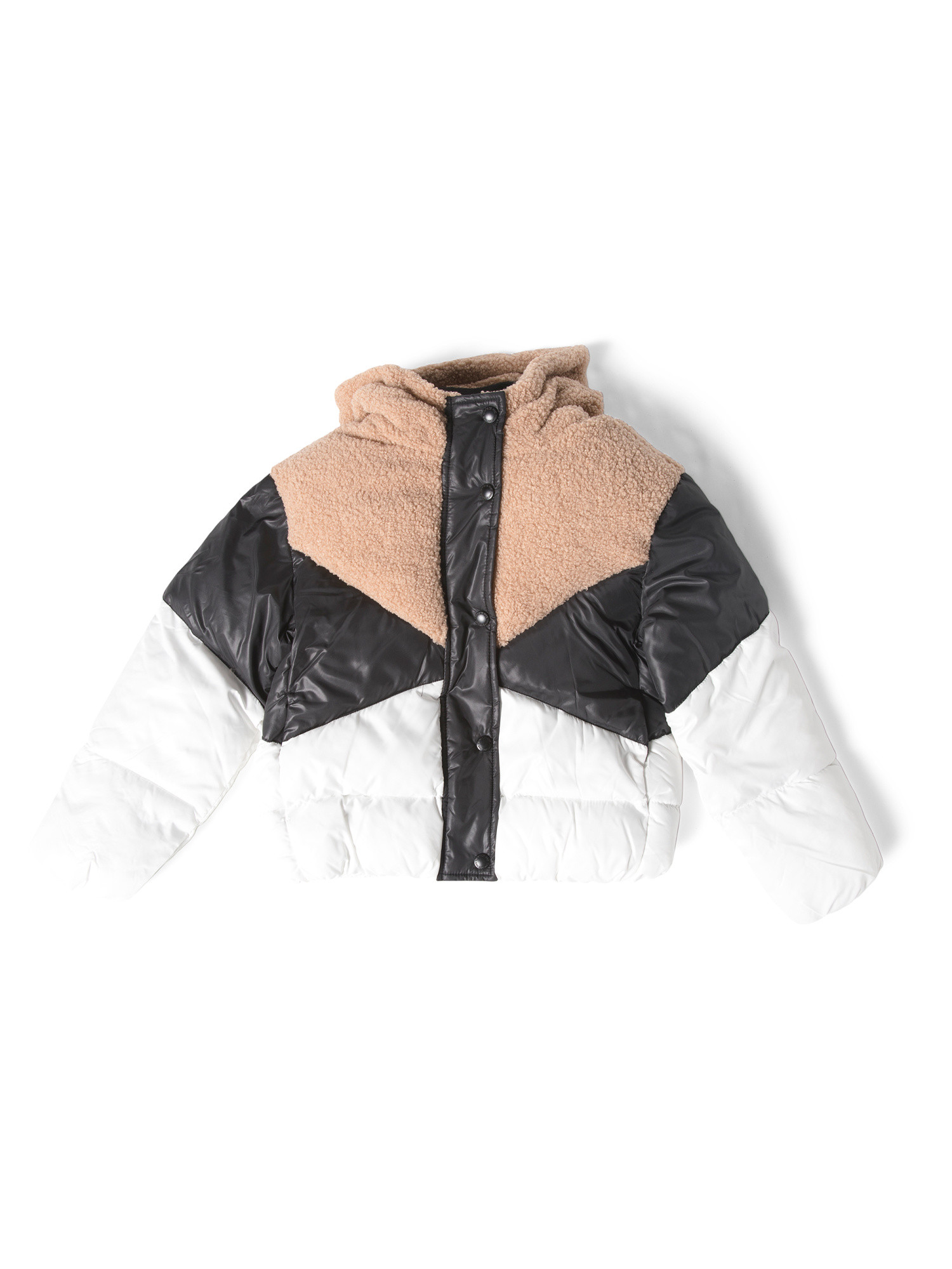 Big Girls Sherpa Hybrid Color Block Puffer | Clothing | Marshalls | Marshalls