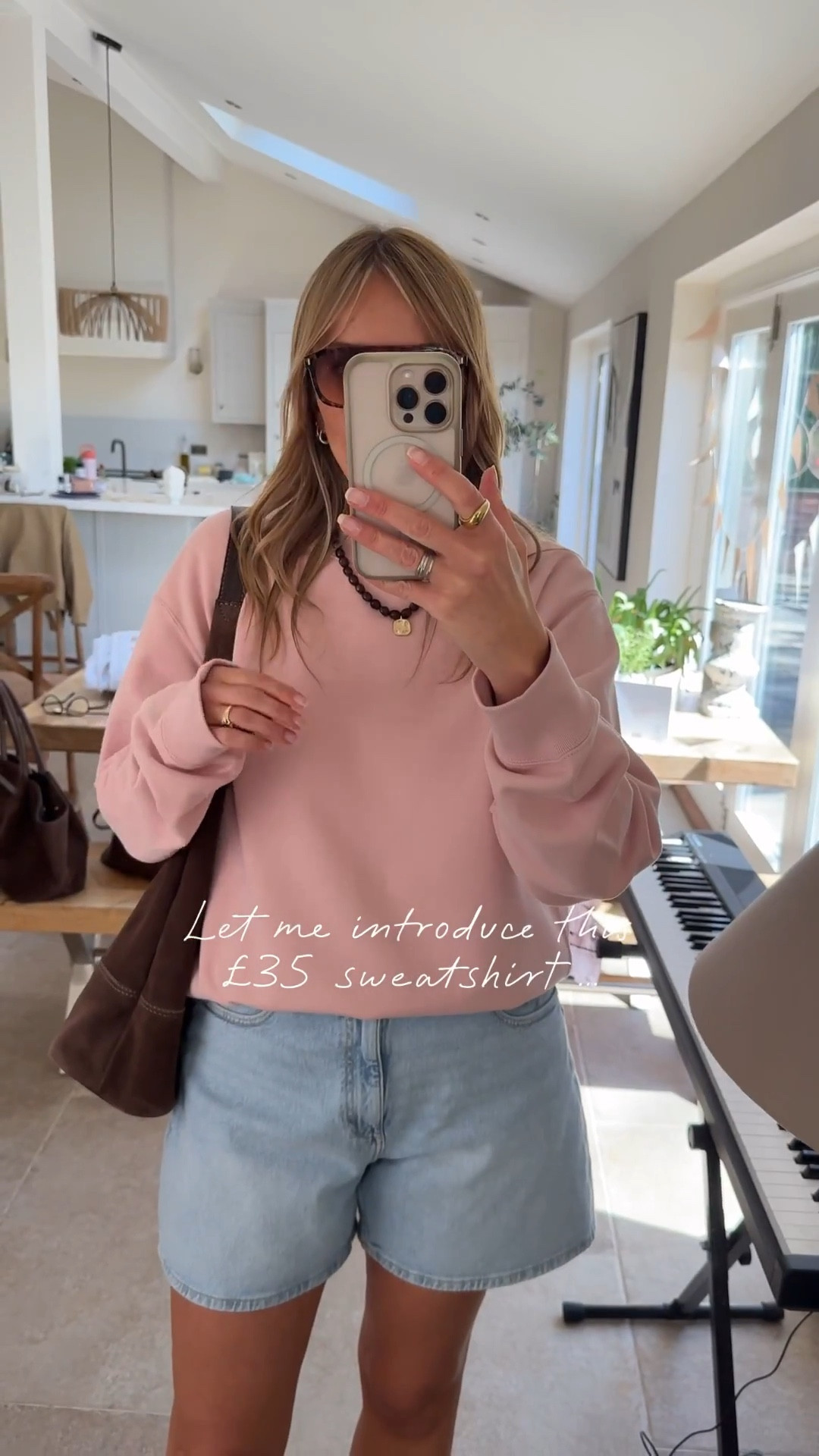 I think a sweatshirt can be a very useful piece in your wardrobe . 
That extra layer when it’s still chilly , easy care and practical . I prefer an oversized fit and a good quality jersey . This one is excellent 
100% cotton , good drape , premium handle and under £35 . 
I’m wearing a large ( it’s a unisex piece) 
Shorts are true to size - I’m wearing a U.K. 14) 
T -shirt - brilliant if you want that flash of white at the neckline - I wear the medium. 

#LTKsummer #LTKtravel #LTKspring
