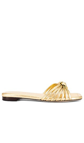 Loeffler Randall Izzie Sandal in Metallic Gold. - size 9.5 (also in 10, 6, 6.5, 7, 7.5, 8) | Revolve Clothing (Global)