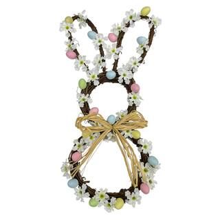21" Flower & Egg Bunny Wreath by Ashland® | Michaels Stores
