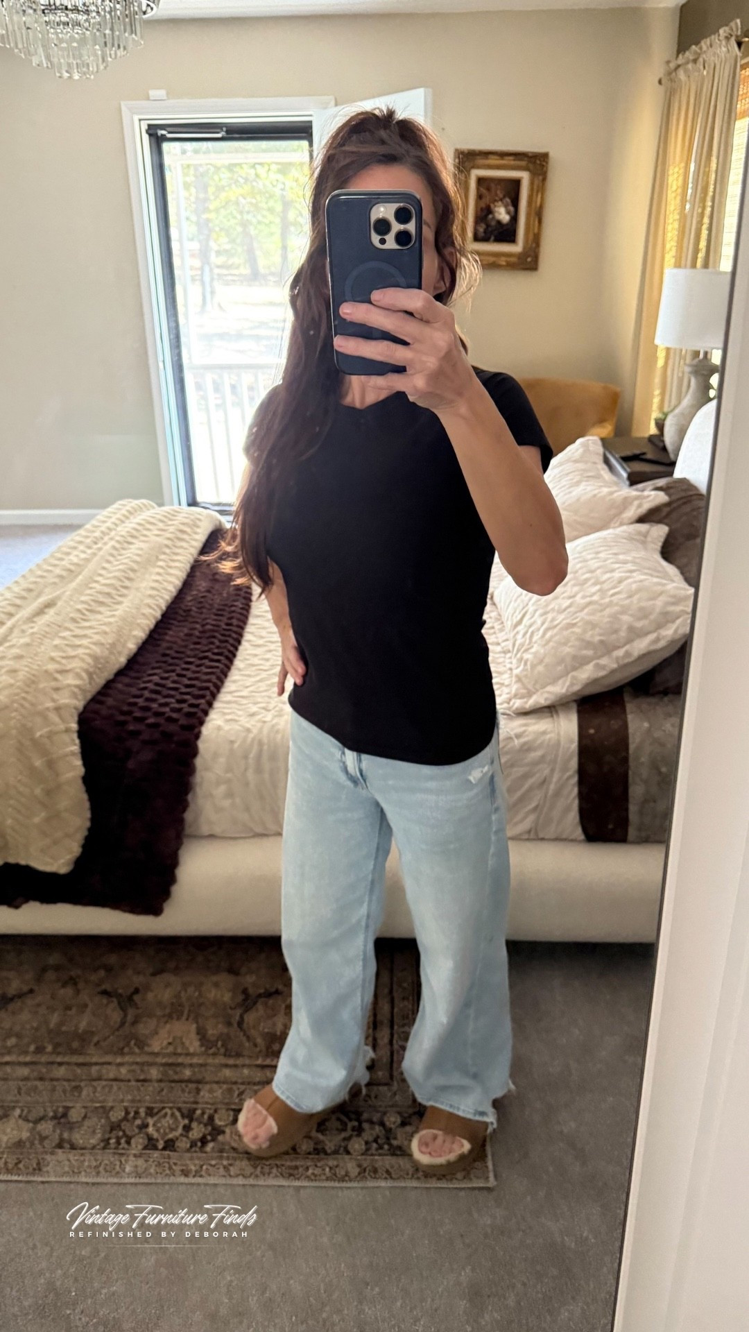 Favorite Wide Leg Jeans 
5’3/120lbs
Size:00 short