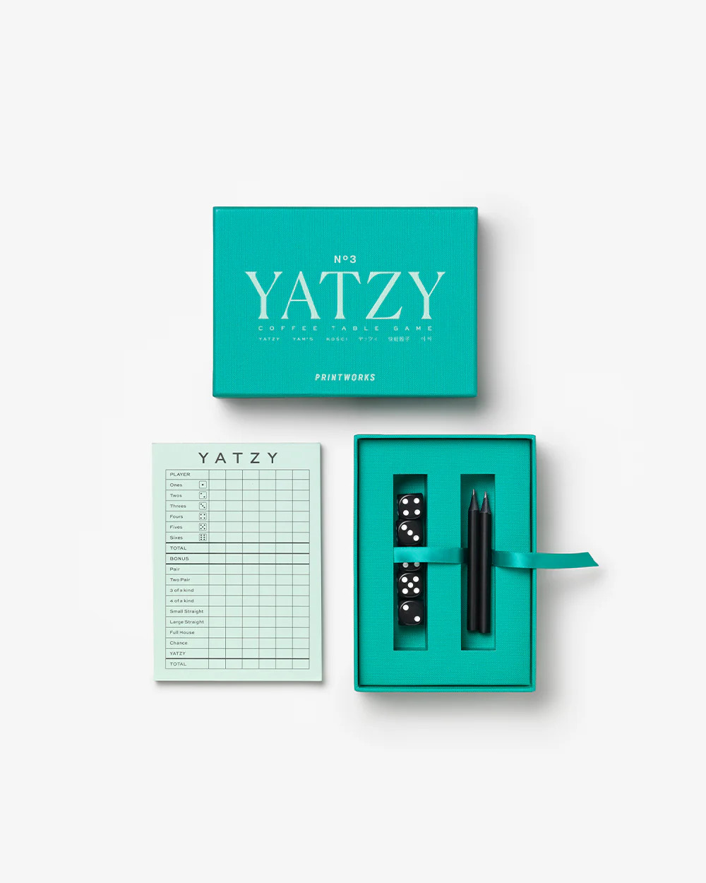 PRINTWORKS | Game, Yatzy, Classic Green | PRINTWORKS