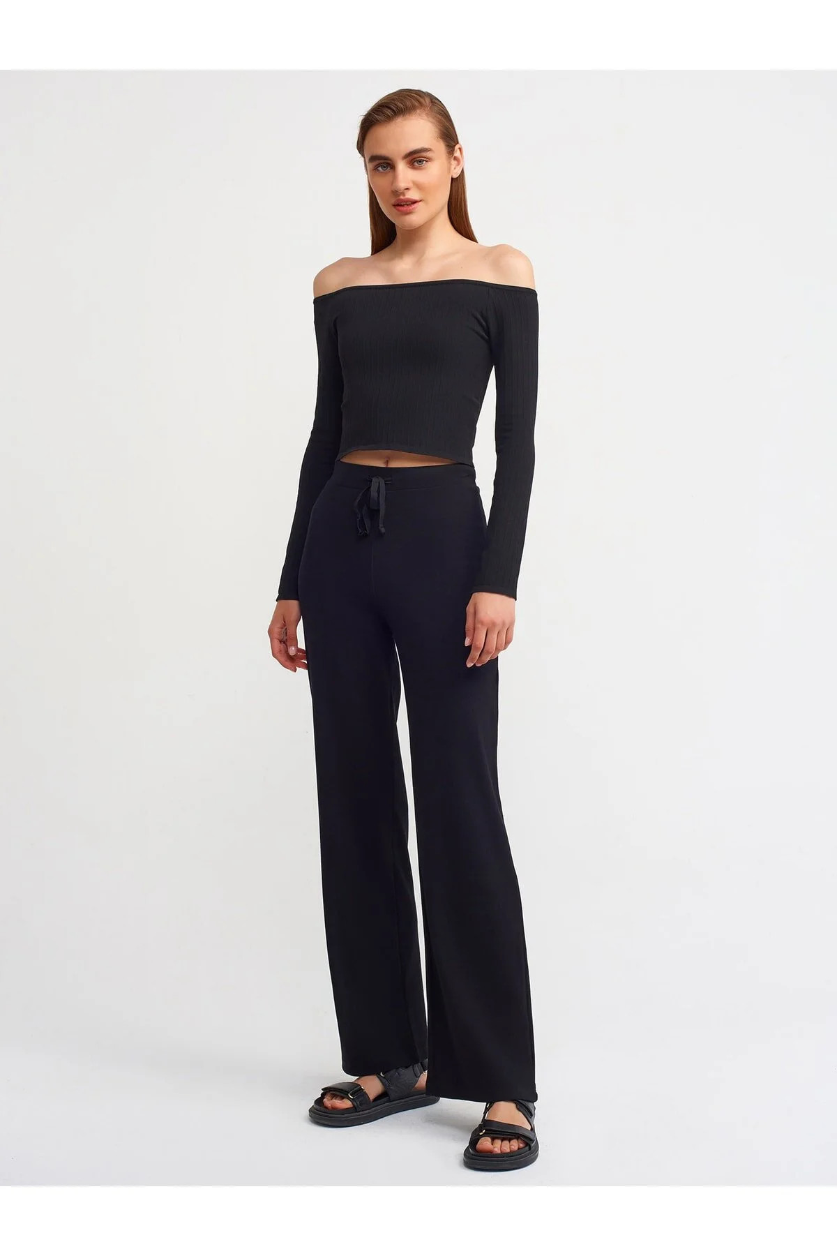 DilvinHose - Schwarz - Wide Leg | Trendyol DE