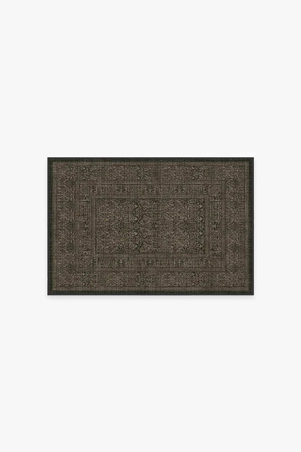 Morris & Co. Bluebell Soft Black Rug | Ruggable