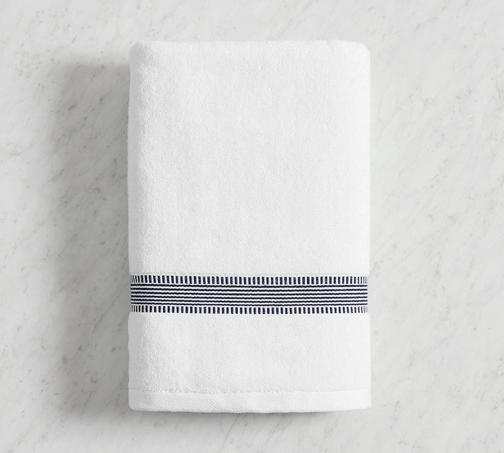 Brandon Maxwell Cortland Grosgrain Towels | Pottery Barn (US)