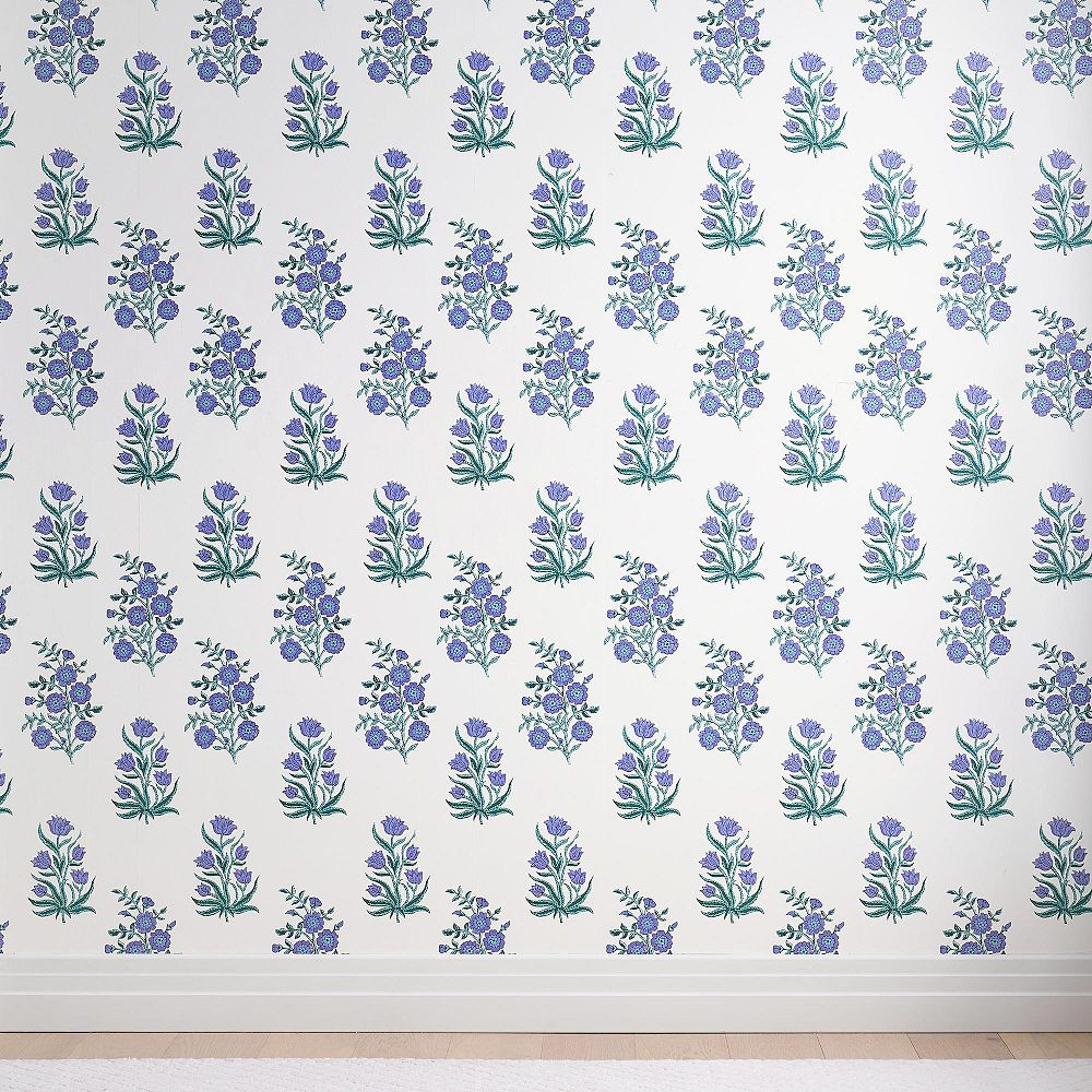 Roller Rabbit Wild Rose Wallpaper | Pottery Barn Teen