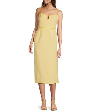 Antonio Melani x M.G. Style Kate Square Neckline Midi Dress | Dillard's | Dillard's