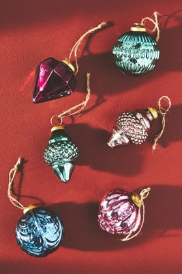 Bright and Shiny Ornaments, Set of 6 | Anthropologie (US)