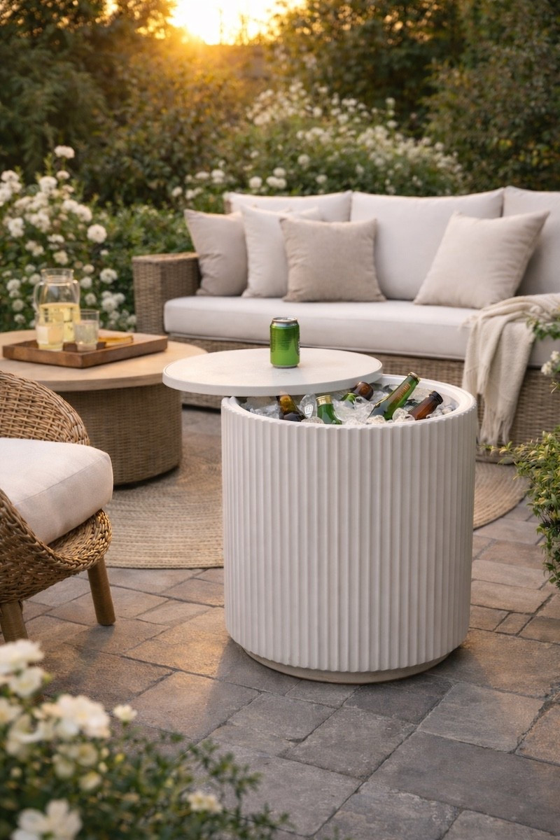 I’m loving this side table that doubles as storage and a drink cooler! It looks so high end too. Use code CHELSEEHOOD for 5% off Veradek! 

#LTKHome #LTKSeasonal