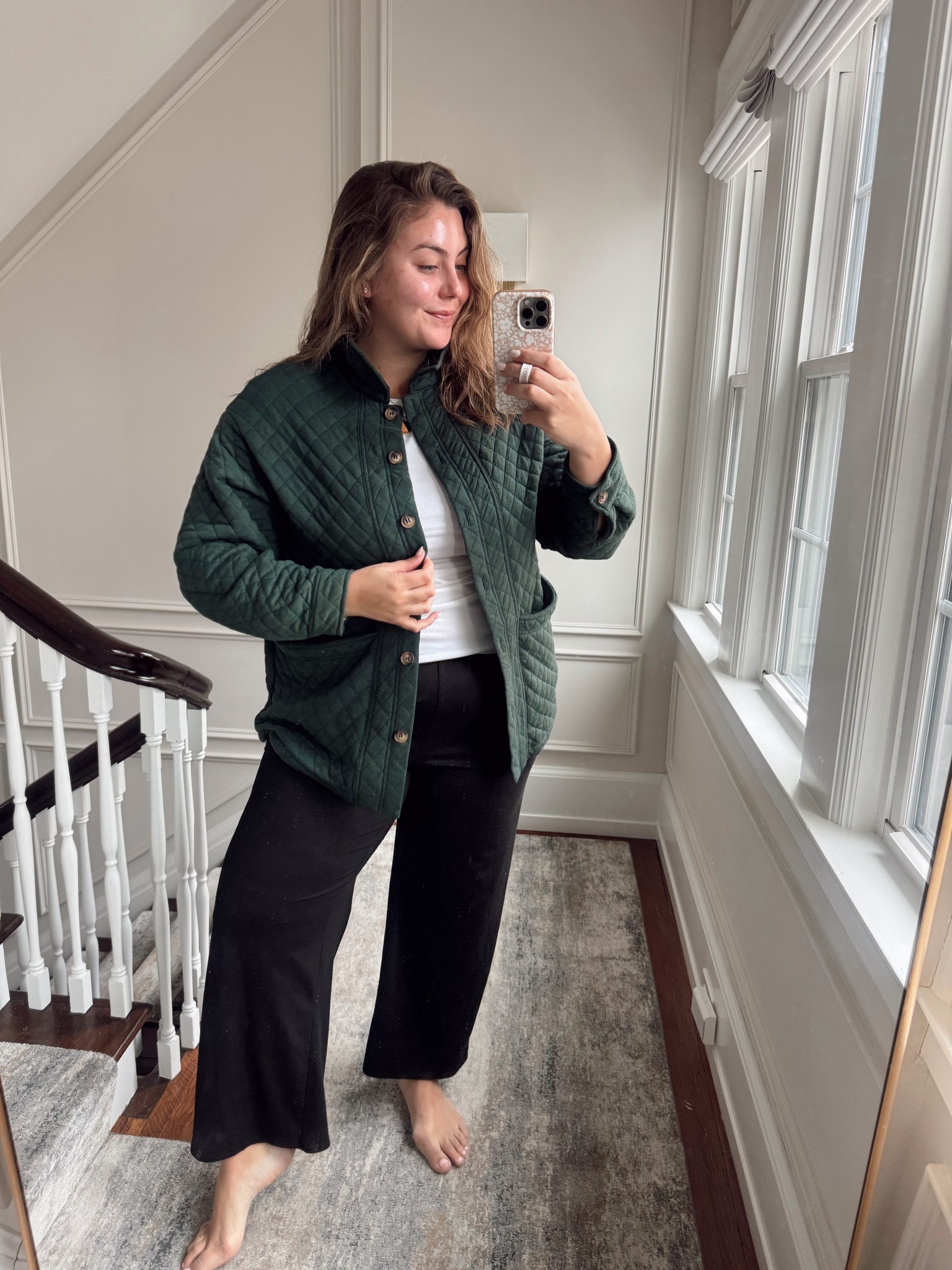 Wearing size XL in jacket, XXL in t-shirt, XL in pants. Use CARALYN20 at Oak and Luna 

#LTKSeasonal #LTKStyleTip #LTKMidsize