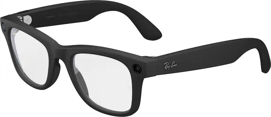 Ray-Ban | Meta Wayfarer (Gen 2) - Matte Clear lenses - Black | Best Buy U.S.