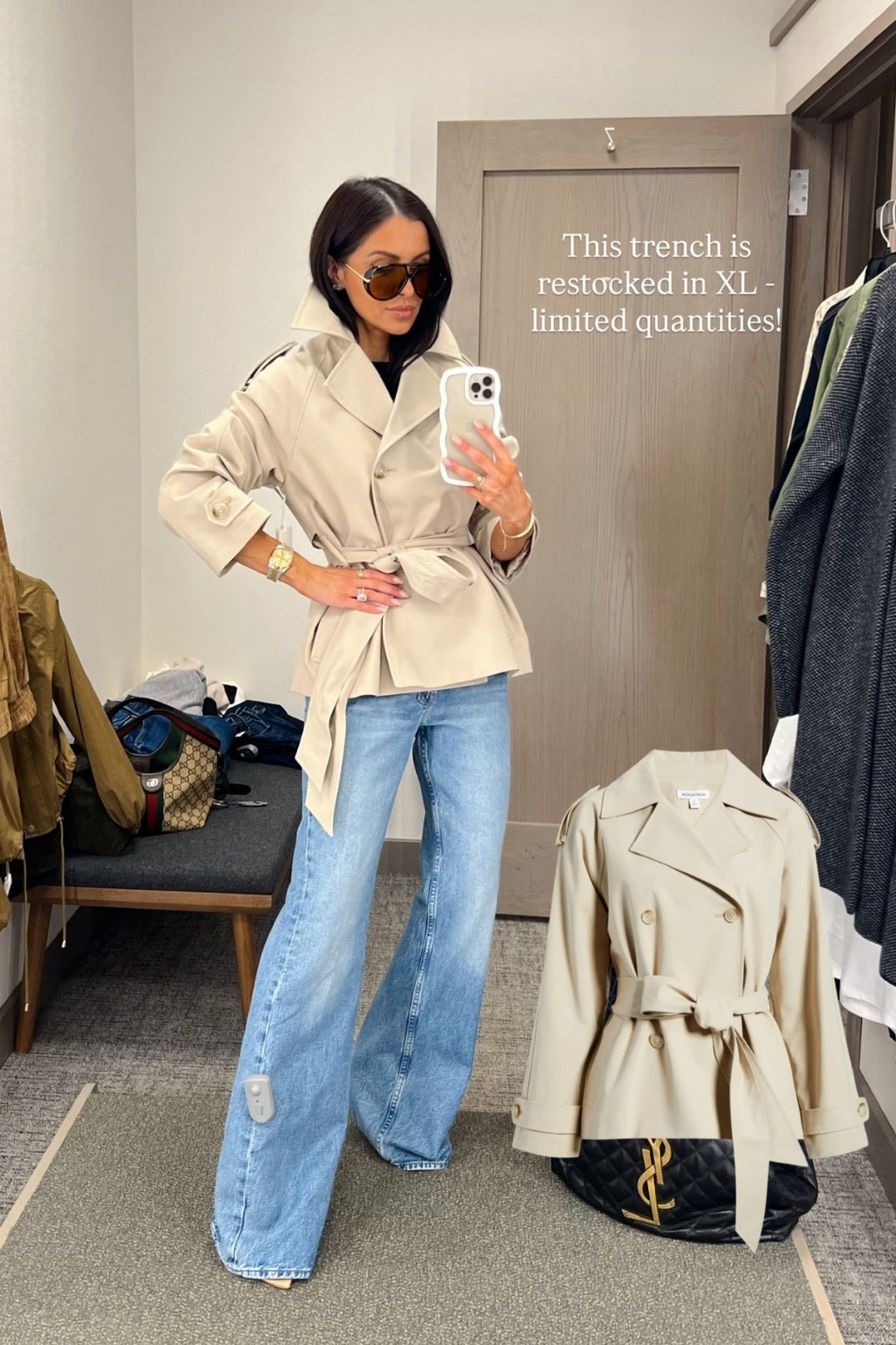 NSALE best sellers back in stock
Nordstrom sale cropped trench restocked 
#nordstromas @nordstrom #nsale

#LTKSaleAlert #LTKOver40 #LTKmomlife