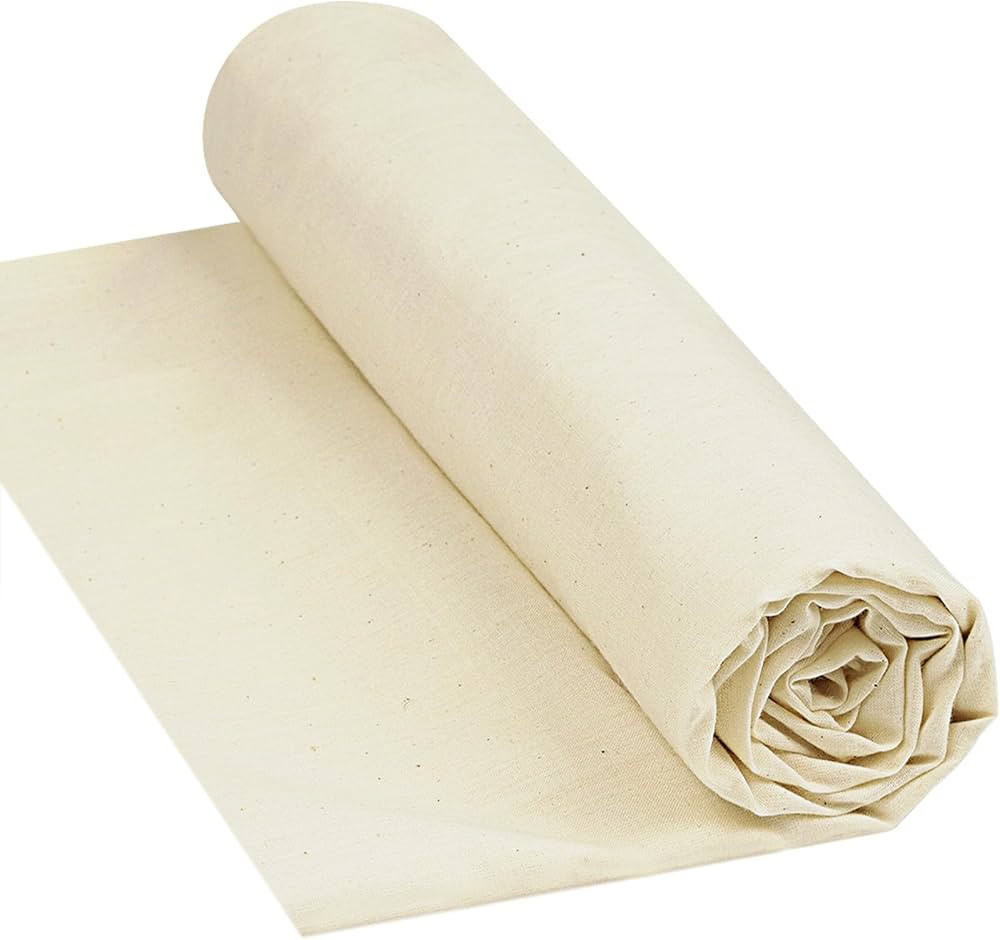 HOTGODEN Light Weight 100% Cotton Muslin Fabric: 63 inch x 2,5,10 Yards Unbleached Muslin Linen F... | Amazon (US)
