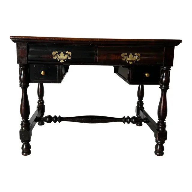 John Widdicomb Solid Mahogany Desk | Chairish