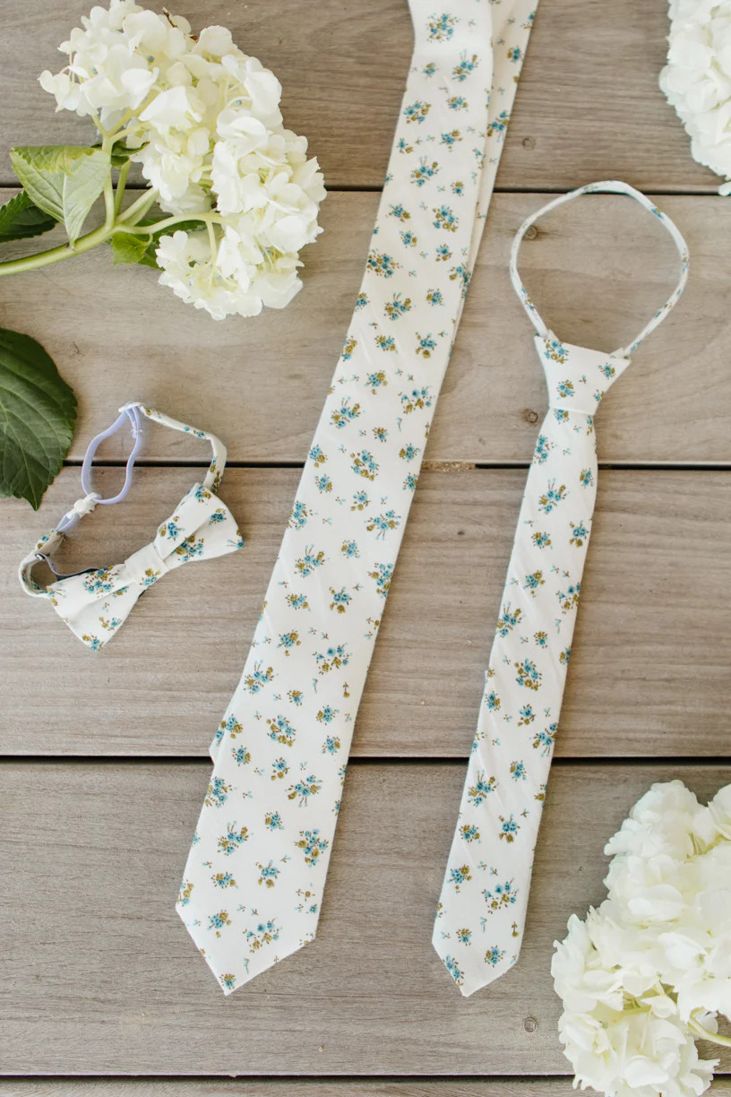 Ties in Madeline Blue Floral | Ivy City Co