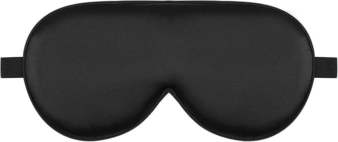 Sleep Mask 22 Momme Mulberry Silk, Luxury Thickening Eye Pillow for Optimal Eye Comfort Blocks Li... | Amazon (US)