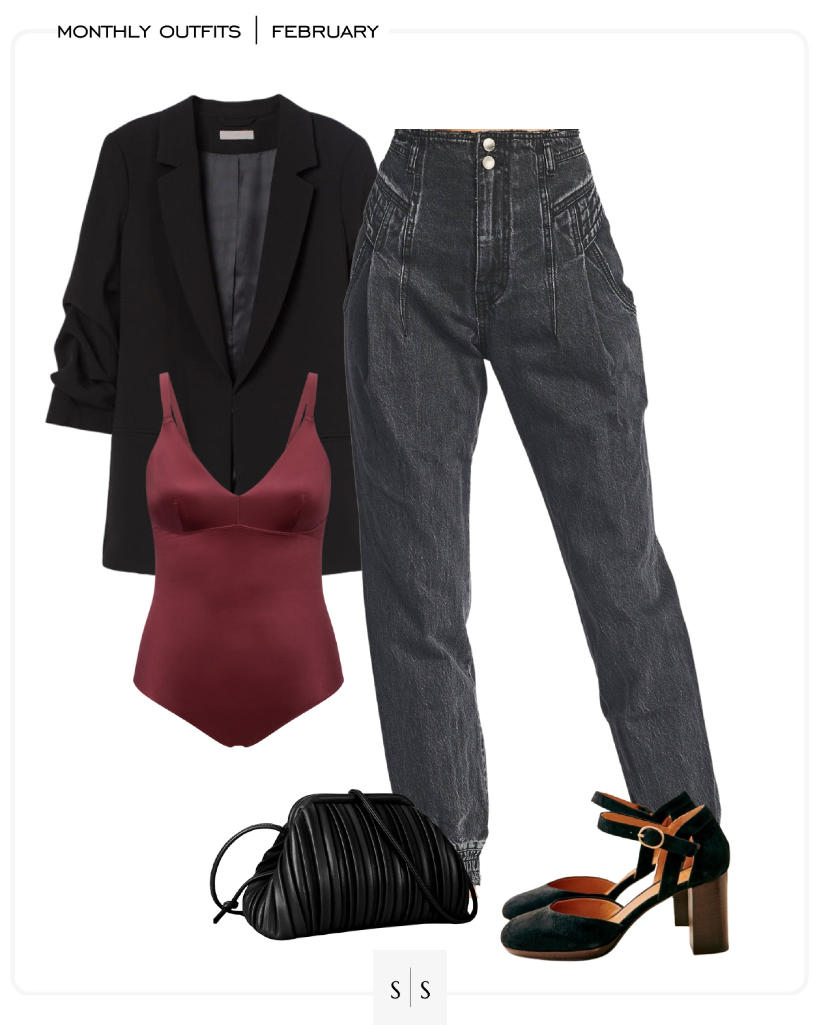 Monthly outfit planner : FEBRUARY looks | #datenight #paperbagjean #girlsnightout #winterstyle #blazerstyle #casualchic #springoutfit #winteroutfit | See entire calendar on thesarahstories.com ✨

#LTKstyletip