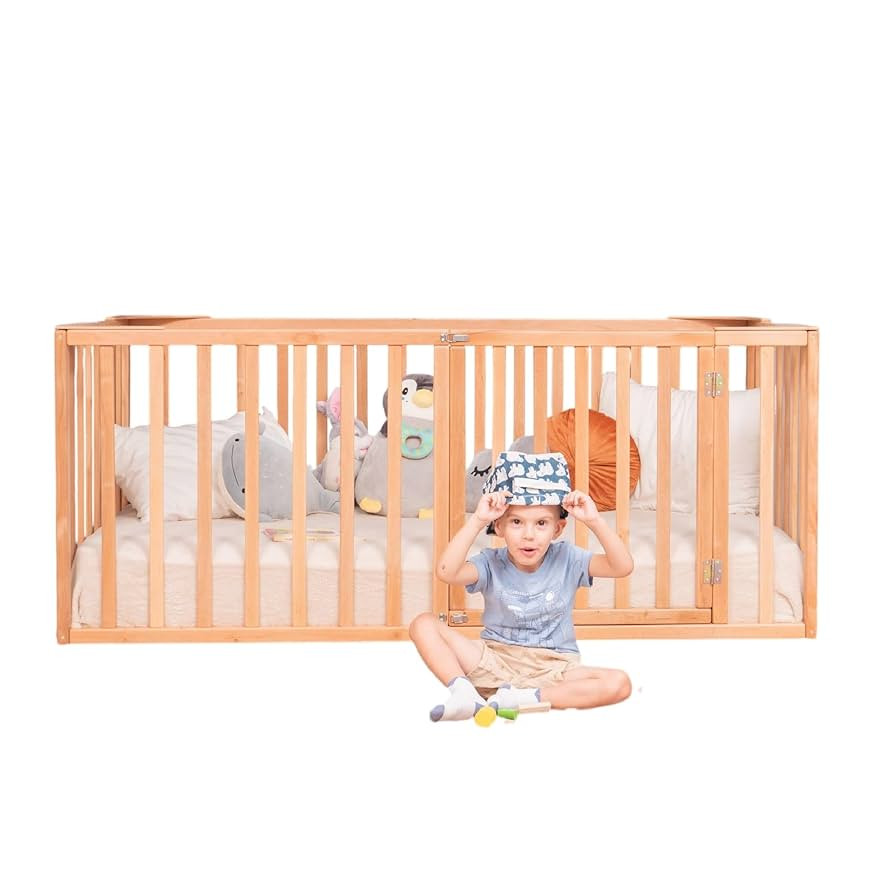 BUSY WOOD Montessori Bed for Toddlers - Toddler Floor Bed Twin - Montessori Bed Full - Floor Beds... | Amazon (US)