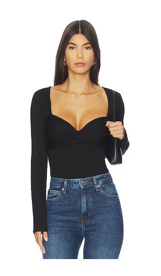 Mikka Bodysuit in Black | Revolve Clothing (Global)