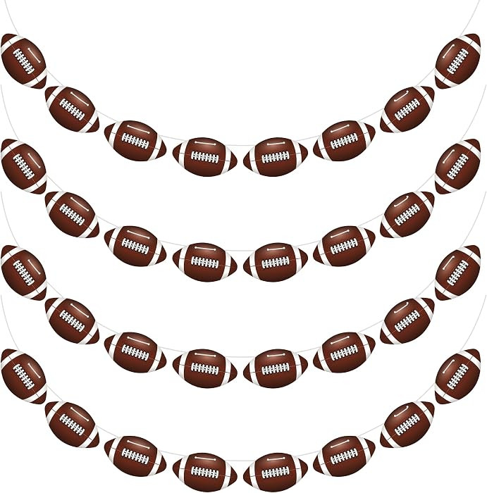 4PC - Football Party Decorations - Football Banner - Football Hanging Decorations Decor for Theme... | Amazon (US)