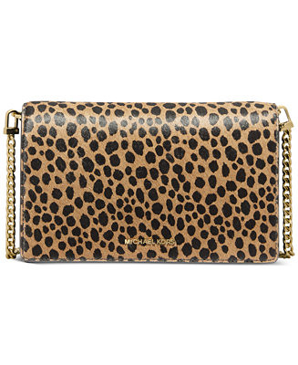 Jet Set Small Calf Hair Flap Chain Crossbody | Macy's