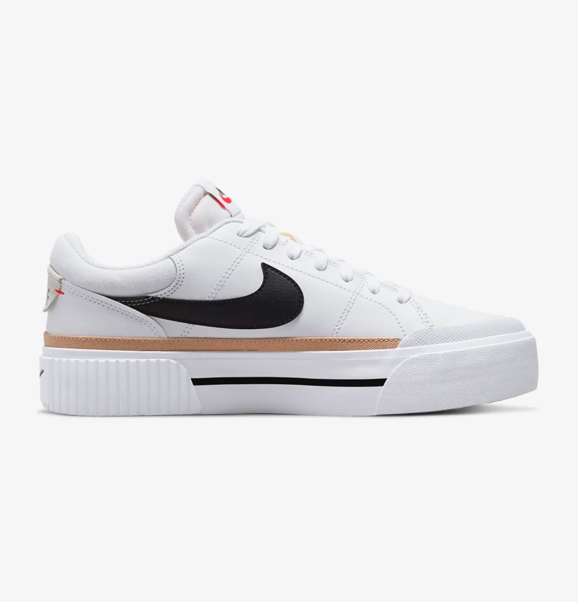 If you are looking for a thicker sole, look no further. 

Elevate your style with the Nike Court Legacy Lift. Its platform midsole delivers a bold statement on top of the classic, easy-to-wear design. 

This shoe runs tts. 

#LTKfitness #LTKfindsunder100 #LTKstyletip