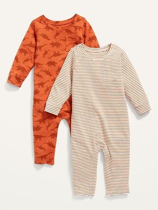 2-Pack Unisex Long-Sleeve One-Piece for Baby | Old Navy (US)