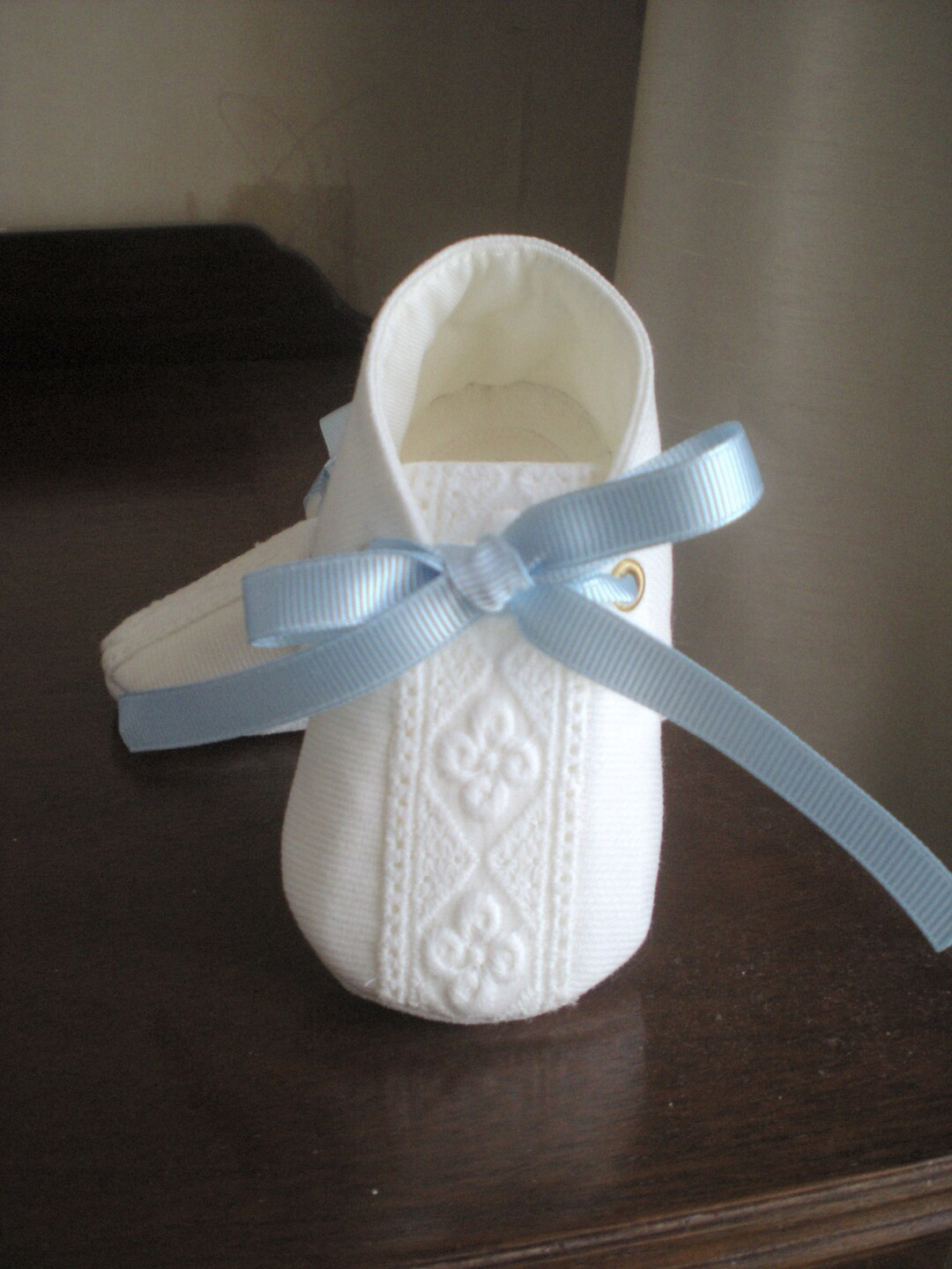 White or Ivory Baby Boy Christening Shoes, Boy Baptism Shoes. Boy Booties. Irish Linen Boy shoes. | Etsy (US)