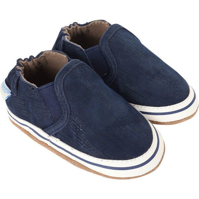 Robeez | Liam Soft Soles Shoes, (Navy Blue, Size 0-6M) | Maisonette | Maisonette