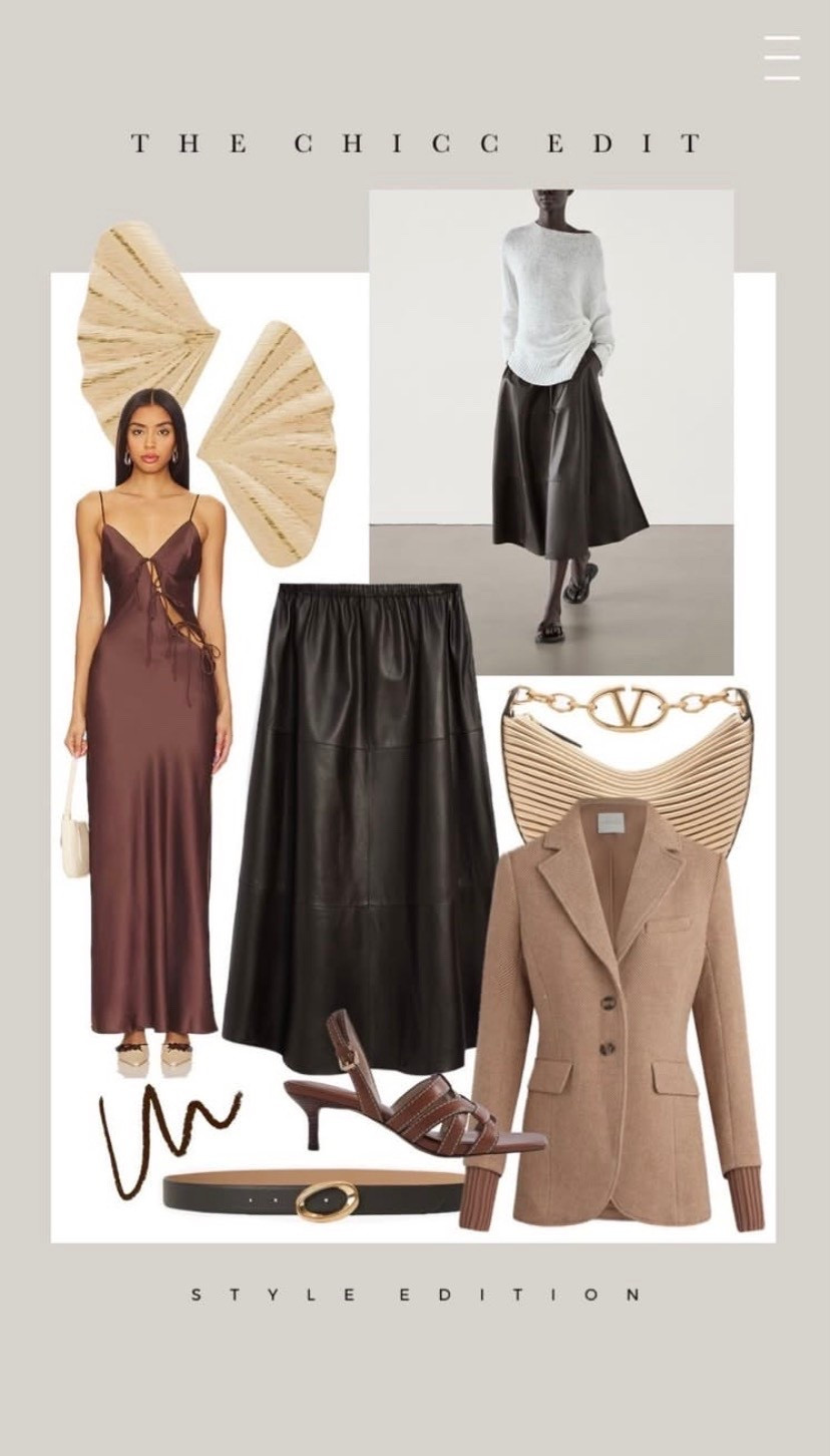 Shop the edit ✍🏻 

#dress #skirt #blazer #sweater #heels earrings Valentino sandals belt 

#LTKitbag #LTKshoecrush #LTKstyletip