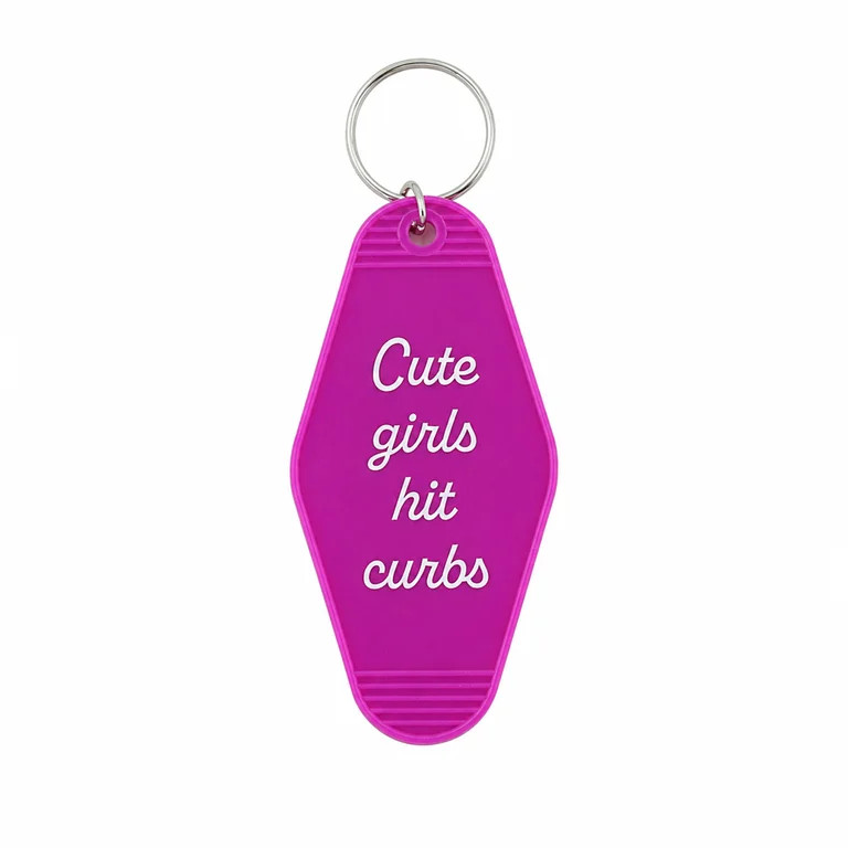 U Style Hotel Keychain, Cute Girls Hit Curbs, 1.77" x 0.2" x 3.5" | Walmart (US)