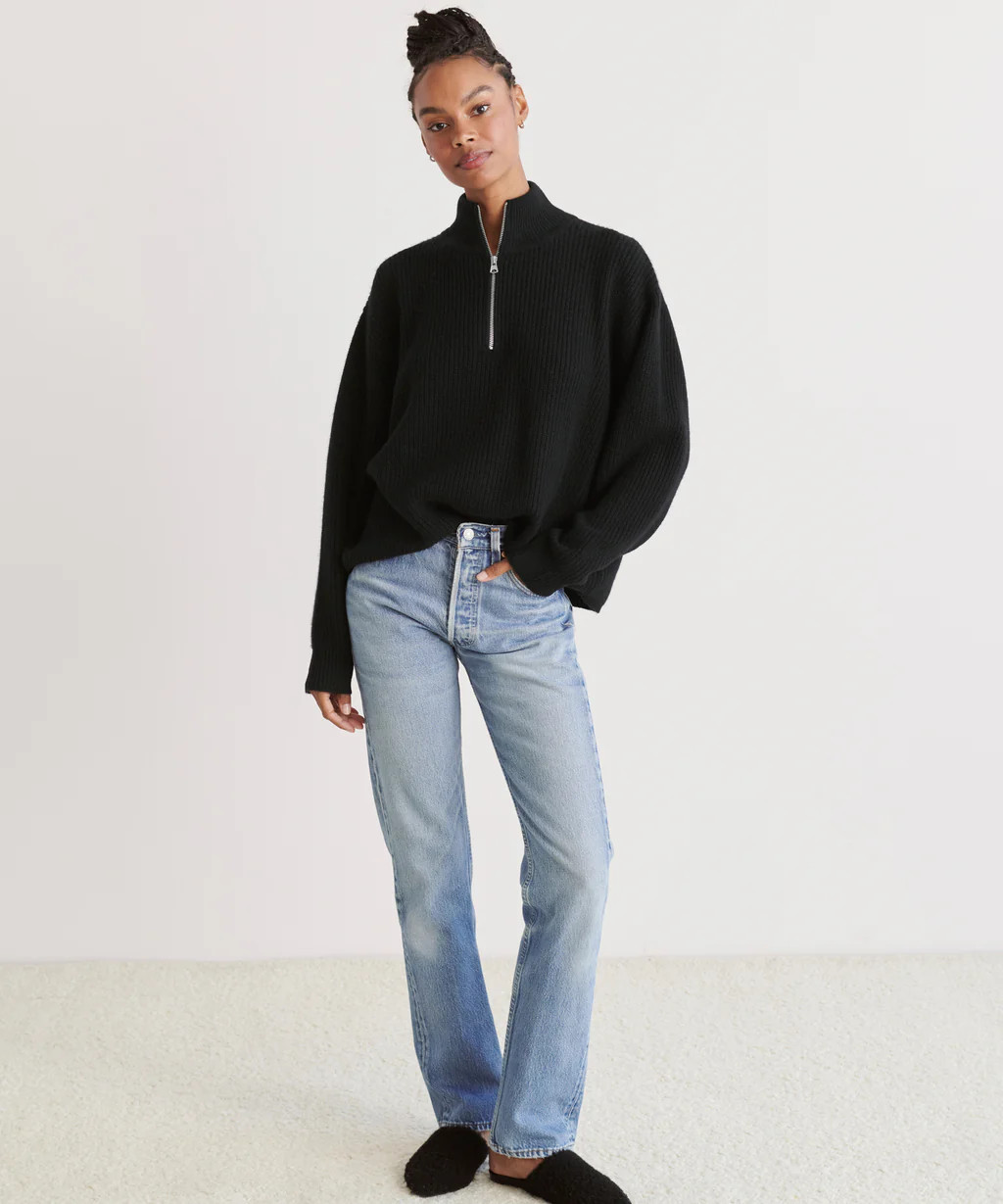 Cashmere Half Zip | Jenni Kayne