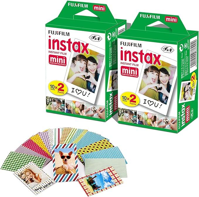 FUJIFILM Polaroid Film Instax mini Instant Film-2 pk (2 x 20)|Includes 40 Photo Sheets, 60 Colorf... | Amazon (US)