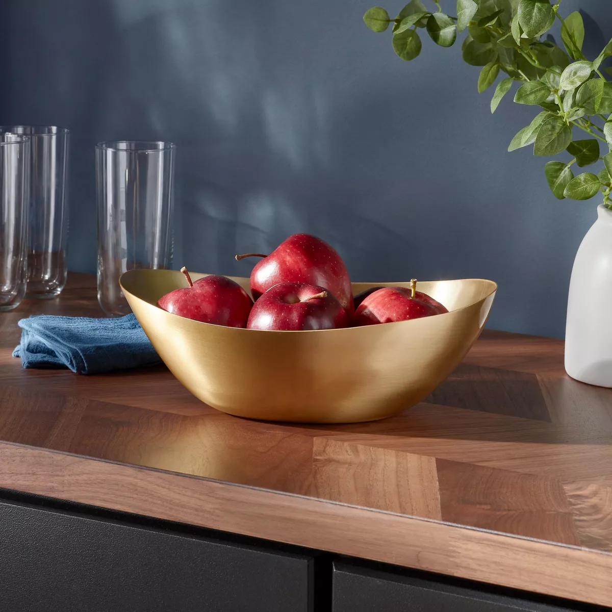 Metal Oval Serving Bowl Brass - Threshold™ | Target