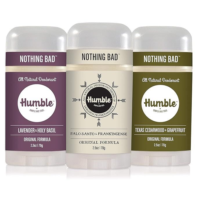 Humble All Natural Deodorant, Aluminum and Paraben Free, Cruelty Free Men’s and Women’s Deodo... | Amazon (US)