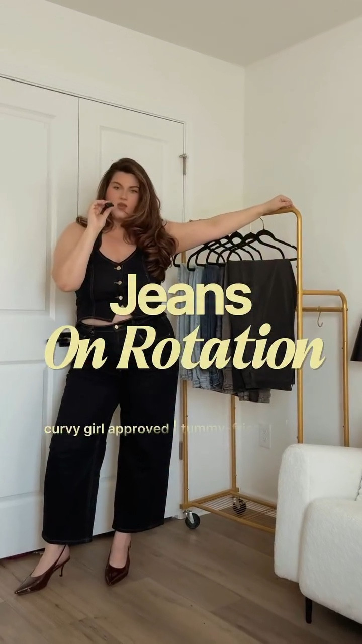 Jeans I wear on repeat as a curvy/hourglass shape with a tummy! ⬇️

1. You know them, you love them- these are a high rise loose jean from @abercrombie. They are relaxed in the hip and thigh and give my midsection room to breath. I’m wearing a 33R

2. My hot mom jeans from @levis 🔥 They’re straight leg, ankle length, and are specifically cut for wider hip/smaller waist ratios (so no gapping for me in the back) I’m wearing a 34x32 (my hips are 48” for reference). I linked the plus size range of this one as well!

3. New to my collection- these ankle length, wide leg light wash jeans from @torrid . They have a button closure which is so nice when I want to feel extra secure/supported in the tummy area. True denim, so good for mom duties. I’m wearing a 10R (their sizing is different so be sure to look at the sizing chart on their website to make sure you get the right fit!)

4. These are from fashion nova and can’t be linked here but I will link them in my ShopMy and IG stories!

5. The only low rise jean I own (and it’s from @abercrombie of course). Loose in the hip an thigh, hits below my belly button but isn’t like “TRL circa 2002” low rise. I’m wearing a 33R 

#LTKMidsize #LTKootd #LTKPlusSize