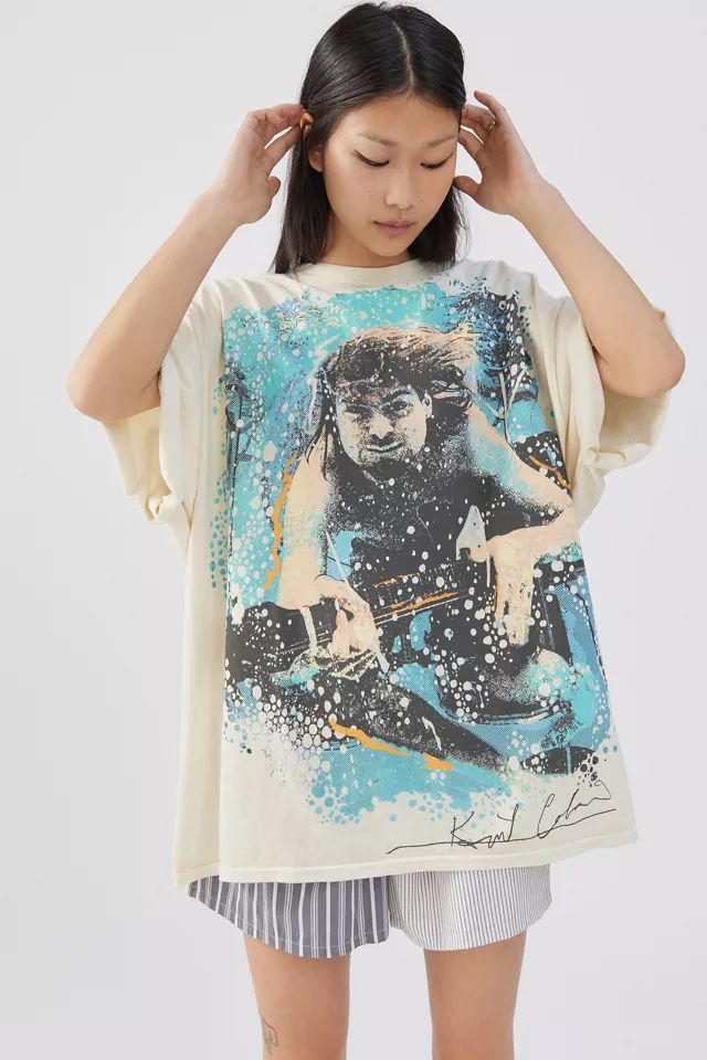 Kurt Cobain Underwater T-Shirt Dress | Urban Outfitters (US and RoW)