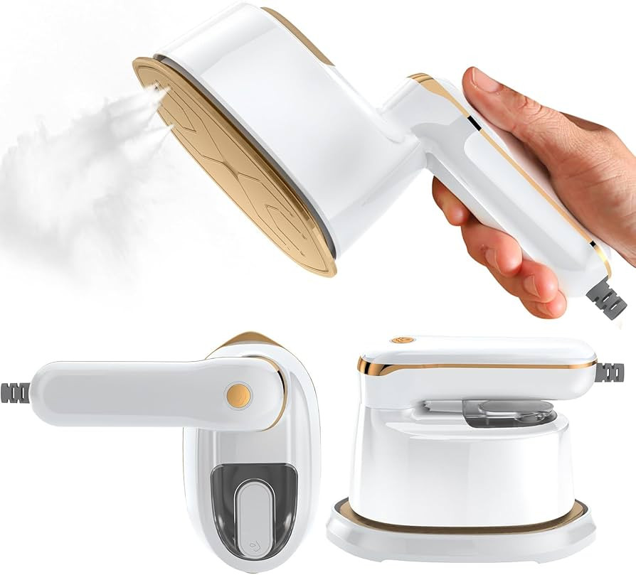 Mini Steam Iron, 2-IN-1 Handheld Size Steamer,1100W & 15s Fast Heat Up, Portable Steamer Iron for... | Amazon (US)