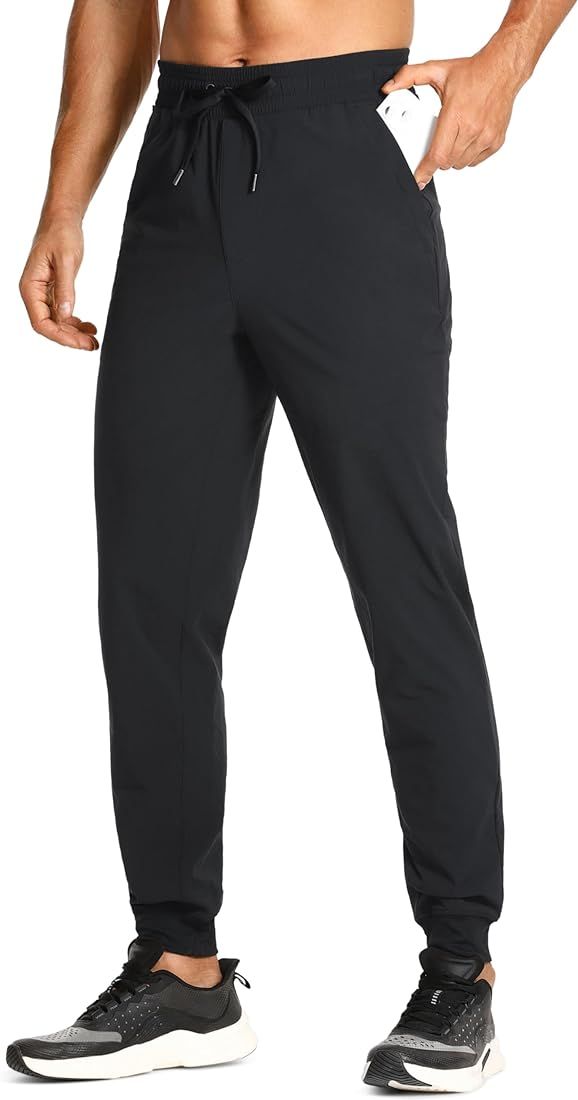 CRZ YOGA Mens Lightweight Athletic Golf Joggers Pants - Casual Workout Track Gym Pants with Pocke... | Amazon (US)