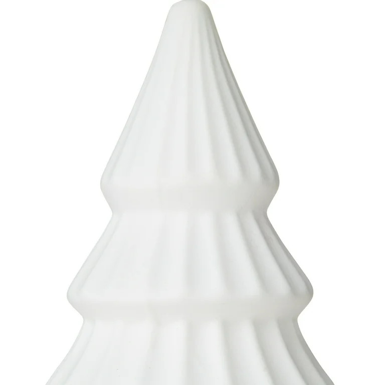White Ceramic Tree Ornament, 5 in, by Holiday Time | Walmart (US)