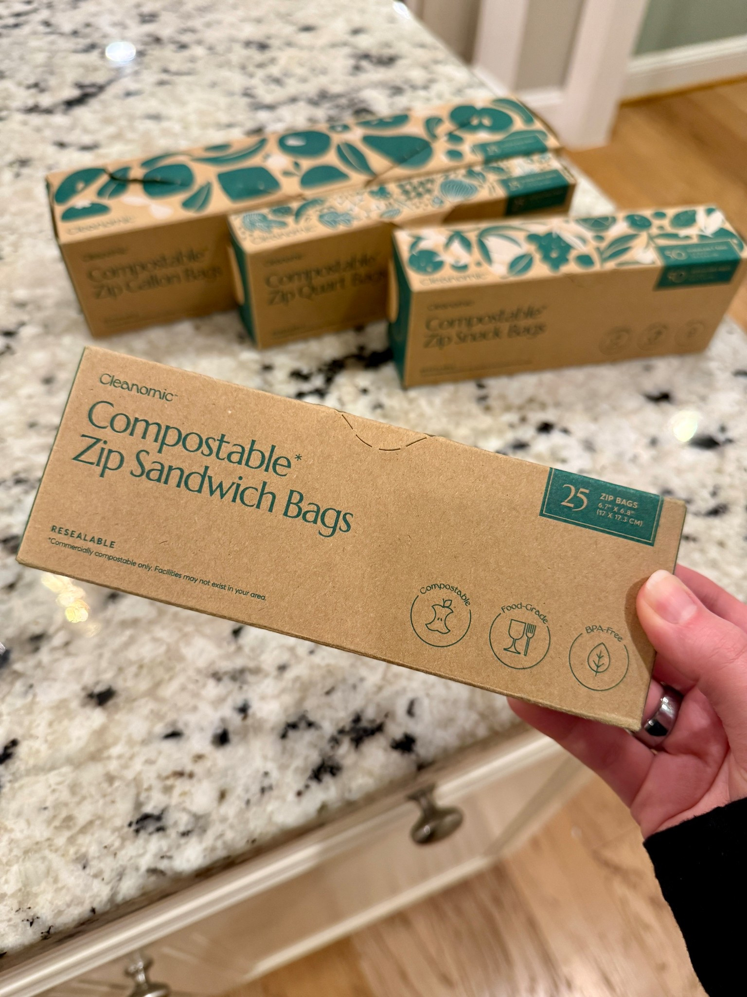Sustainable switches that make sense! ✨ 
♻️ 
The variety pack is where it’s at! These compostable zip bags are perfect for storing leftovers, snacks, and sandwiches. Eco-friendly, reusable, and convenient. Perfect sustainable switch for my household, especially for on the go and family trips! 

Amazon finds, support small businesses, eco friendly sustainability swaps, easy swaps for our planet 🌍 🌳 

#LTKTravel #LTKmomlife #LTKKids