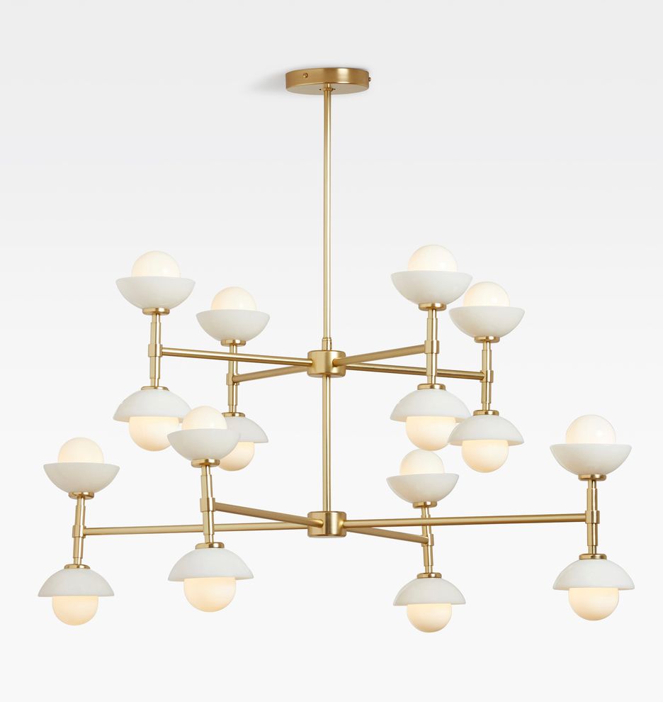 Greenwich 38" 2-Tier Chandelier | Rejuvenation