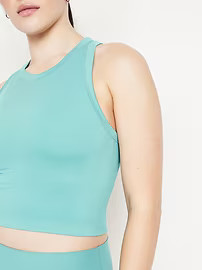 Fluid Seamless Fitted Crop Tank Top | Old Navy (US)